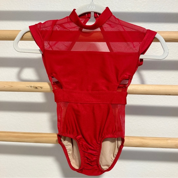 LA Dancewear Designs The Chloe Leotard “RED” Child M - Picture 3 of 10